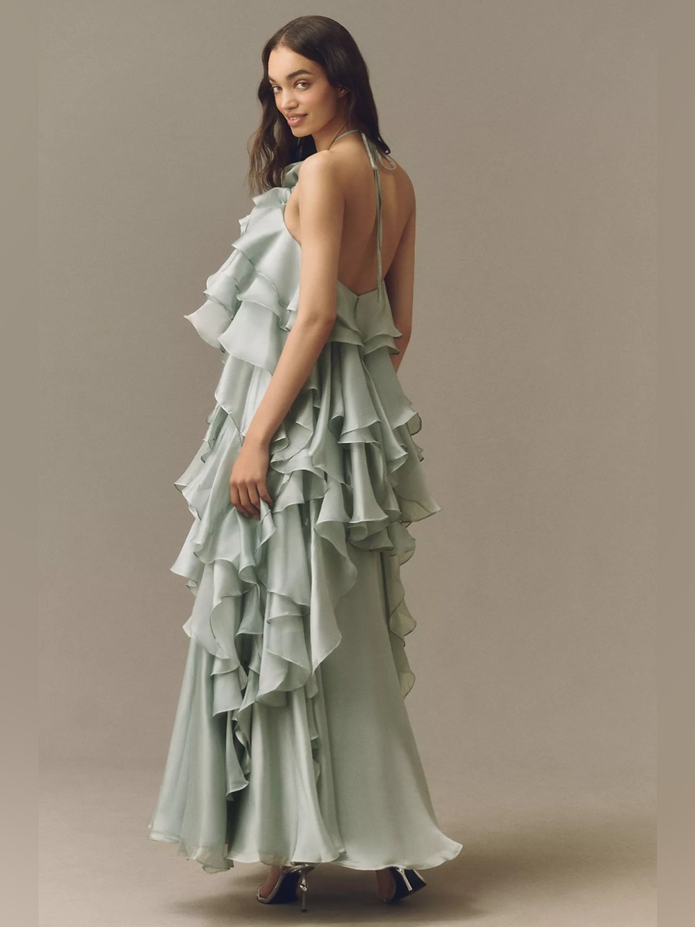 Mac Duggal Trapeze Halter Gown - Picture 4 of 10